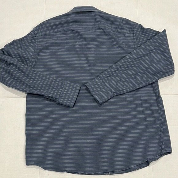 UNTUCKit Men's Slim Fit‎ XXL Cotton Long Sleeve Blue Button Down Dress Shirt - Picture 4 of 4